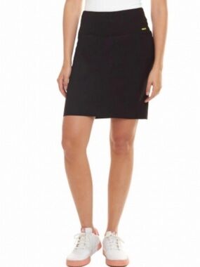 New SWING CONTROL Golf Skort Black Skirt Attached Shorts Walking Pickleball Plus